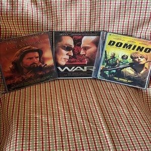 DVDs; 3 Movies; Last Samurai + 2 More